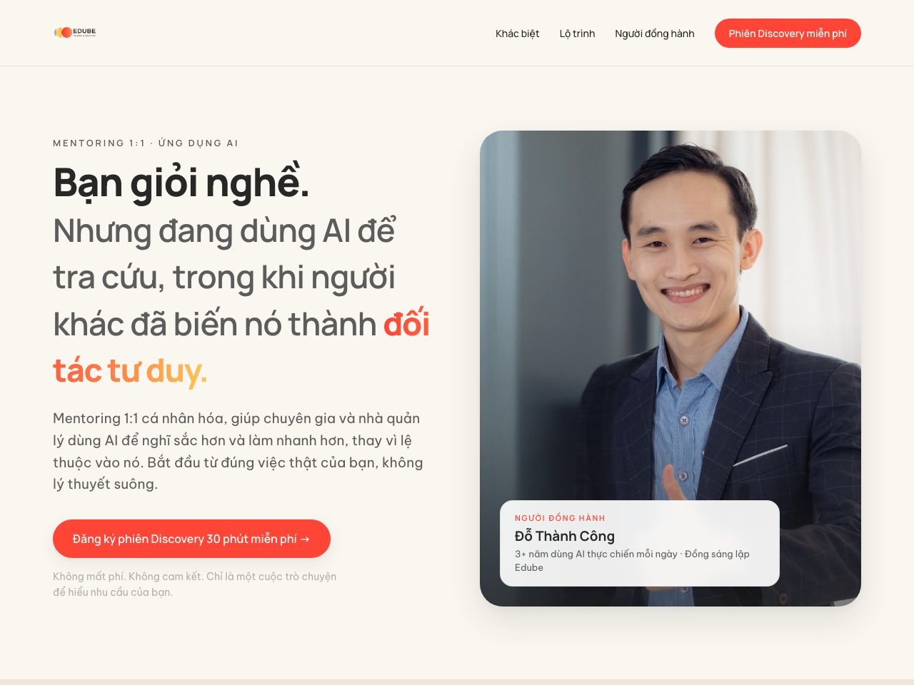 Trang AI Mentoring 1:1